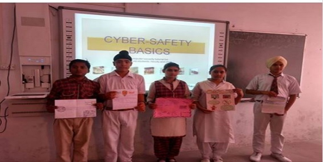 An Activity on Cyber Safety on dated 1st Sept. 2018